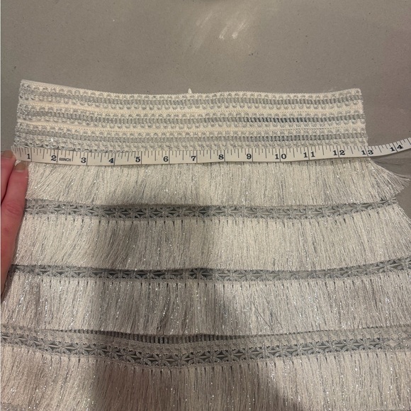 PatBO Metallic Fringe Skirt and Top Set - Size 4 - $1675 Retail! - Picture 8 of 11